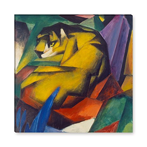 Wandkings Leinwandbilder von Franz Marc - Wähle ein Motiv & Größe: "Der Tiger" - 60 x 60 cm von WANDKINGS