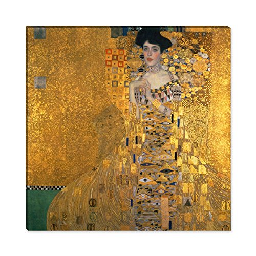 Wandkings Leinwandbilder von Gustav Klimt - Wähle ein Motiv & Größe:"Bildnis der Adele Bloch-Bauer" - 60 x 60 cm von WANDKINGS