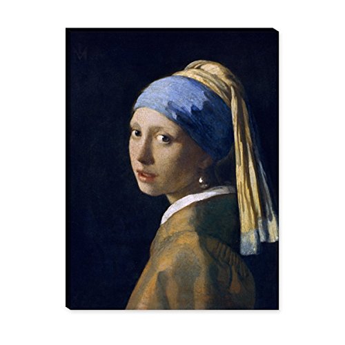 Wandkings Leinwandbilder von Jan Vermeer - Wähle ein Motiv & Größe: "Das Mädchen mit dem Perlenohrgehänge" - 30 x 40 cm von WANDKINGS