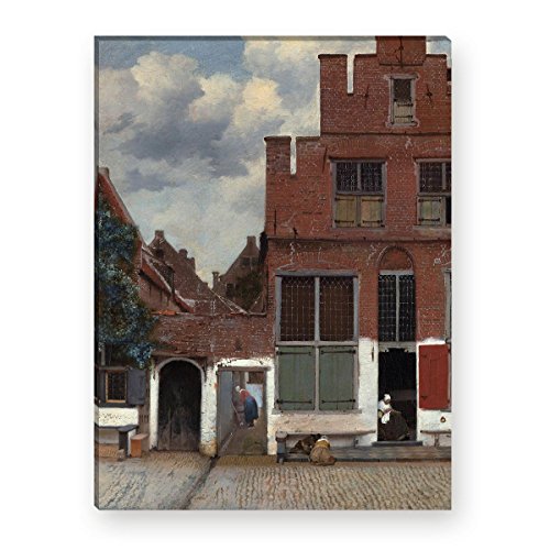 Wandkings Leinwandbilder von Jan Vermeer - Wähle EIN Motiv & Größe:Straße in Delft - 30 x 40 cm von WANDKINGS