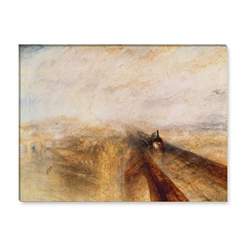 Wandkings Leinwandbilder von Joseph Mallord William Turner - Wähle ein Motiv & Größe: "Dampf und Geschwindigkeit" - 80 x 60 cm Wandkings Leinwandbilder von Joseph Mallord William Turner - Wähle ein Motiv & Größe: "Dampf und Geschwindigkeit" - 80 x 60 cm von WANDKINGS
