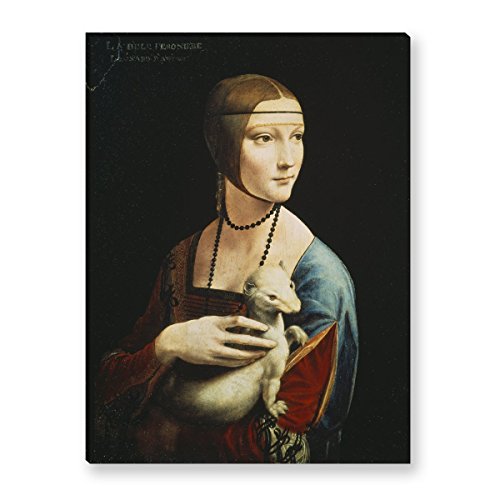 Wandkings Leinwandbilder von Leonardo da Vinci - Wähle ein Motiv & Größe: "Die Dame mit dem Hermelin" - 30 x 40 cm Wandkings Leinwandbilder von Leonardo da Vinci - Wähle ein Motiv & Größe: "Die Dame mit dem Hermelin" - 30 x 40 cm von WANDKINGS