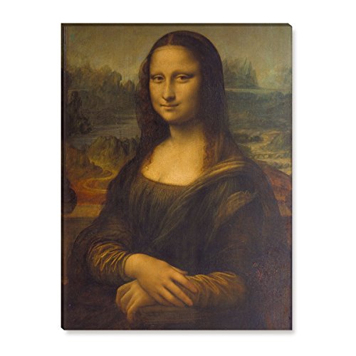 Wandkings Leinwandbilder von Leonardo da Vinci - Wähle ein Motiv & Größe: "Mona Lisa" - 60 x 80 cm von WANDKINGS