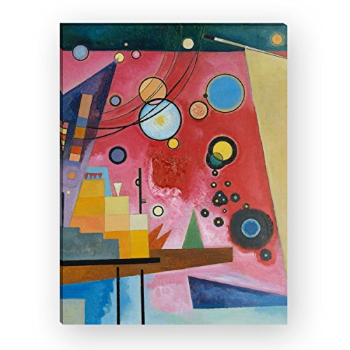 Wandkings Leinwandbilder von Wassily Kandinsky - Wähle ein Motiv & Größe: "Schweres Rot" - 60 x 80 cm Wandkings Leinwandbilder von Wassily Kandinsky - Wähle ein Motiv & Größe: "Schweres Rot" - 60 x 80 cm von WANDKINGS