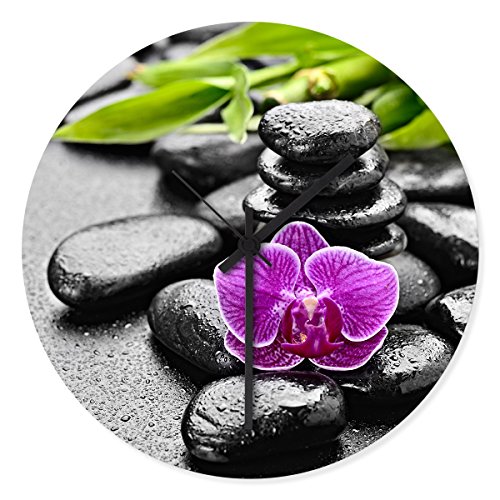 Wandkings Wanduhr mit traumhaften Motiven - Wähle ein Motiv - Wellness Orchidee von WANDKINGS