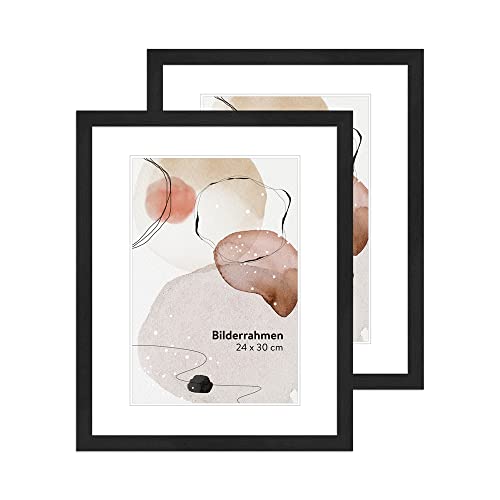 WANDStyle 2er Bilderrahmen Set 24x30 cm aus Holz im Stil Modern zum Aufhängen, Fotorahmen Set Made in Germany - H950 WANDStyle 2er Bilderrahmen Set 24x30 cm aus Holz im Stil Modern zum Aufhängen, Fotorahmen Set Made in Germany - H950 von WANDStyle