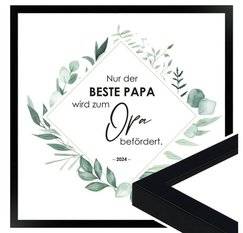 WANDStyle Bild mit Rahmen Nur der beste Papa wird befördert, 2024, Poster 30x30 cm WANDStyle Bild mit Rahmen Nur der beste Papa wird befördert, 2024, Poster 30x30 cm von WANDStyle