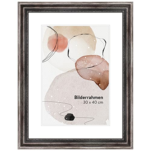 WANDStyle Bilderrahmen 10x10 Vintage, Bilderrahmen Metall-Optik Holz, hochwertiger Holzbilderrahmen Antik, Posterrahmen zum Aufhängen und Aufstellen, Rahmen 10x10 cm, Fotorahmen H450 - Made in Germany von WANDStyle