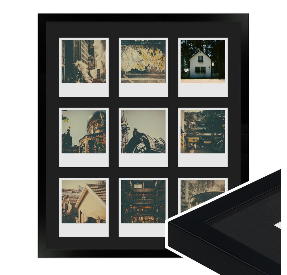 WANDStyle Bilderrahmen Bilderrahmen H950, für 9 Bilder, im Polaroid Format, Schwarz WANDStyle Bilderrahmen Bilderrahmen H950, für 9 Bilder, im Polaroid Format, Schwarz von WANDStyle