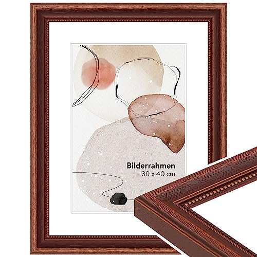 WANDStyle Bilderrahmen 20x30 Braun, Landhausstil Bilderrahmen Holz, hochwertiger Holzbilderrahmen, Posterrahmen zum Aufhängen, Rahmen 30x20 cm, Fotorahmen H390 - Made in Germany WANDStyle Bilderrahmen 20x30 Braun, Landhausstil Bilderrahmen Holz, hochwertiger Holzbilderrahmen, Posterrahmen zum Aufhängen, Rahmen 30x20 cm, Fotorahmen H390 - Made in Germany von WANDStyle