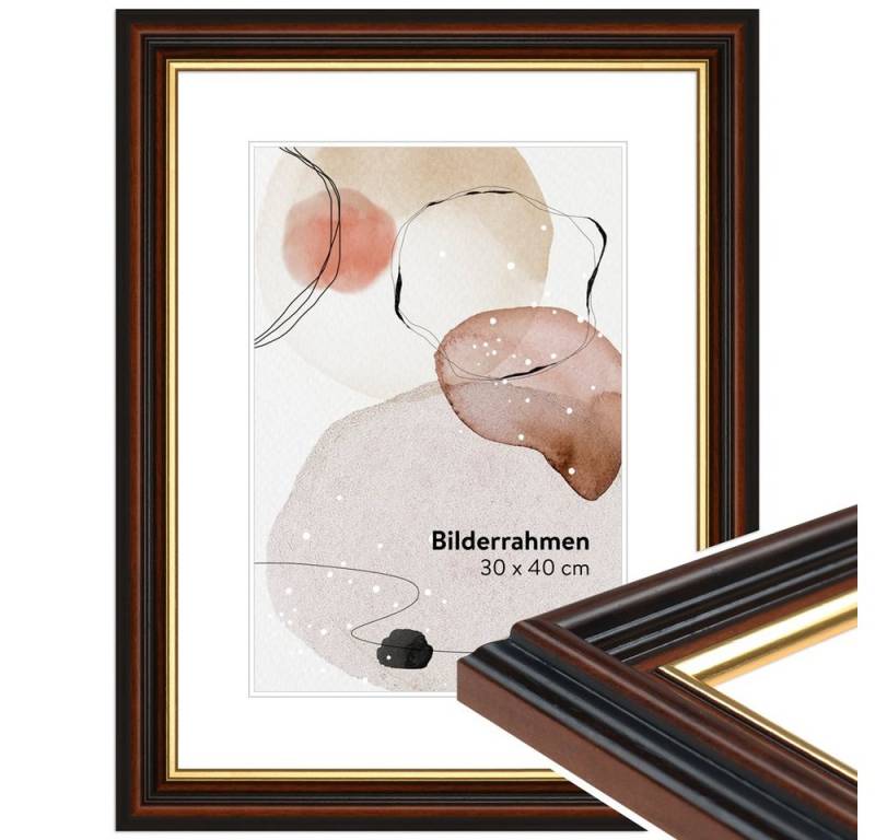 WANDStyle Bilderrahmen H015, Braun, aus Massivholz im Antik Stil WANDStyle Bilderrahmen H015, Braun, aus Massivholz im Antik Stil von WANDStyle