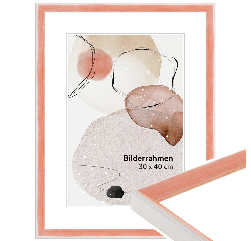 WANDStyle Bilderrahmen H080, Apricot, aus Massivholz im Stil Modern WANDStyle Bilderrahmen H080, Apricot, aus Massivholz im Stil Modern von WANDStyle