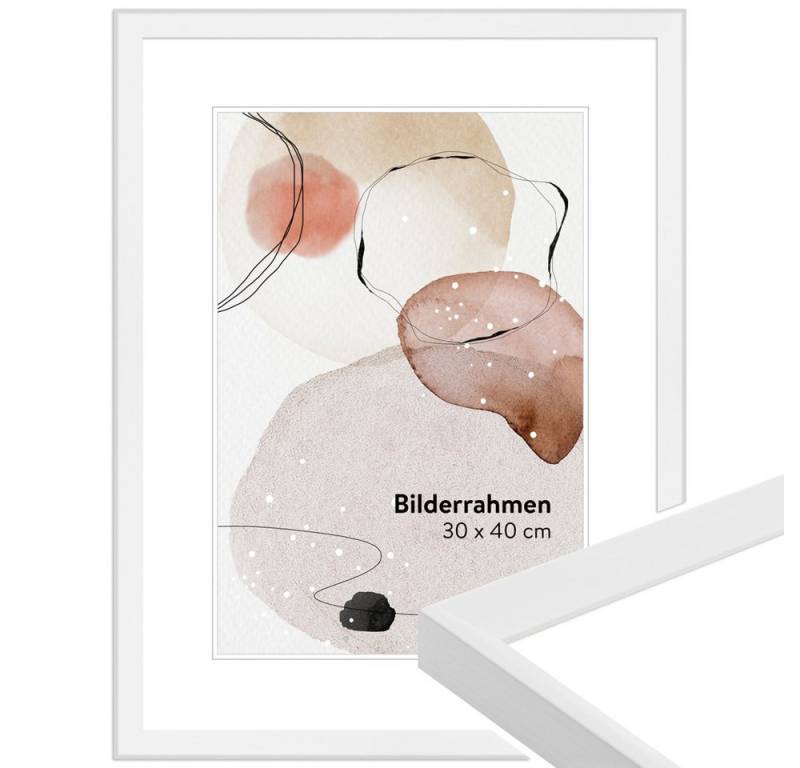 WANDStyle Bilderrahmen H080, Weiß, aus Massivholz im Stil Modern WANDStyle Bilderrahmen H080, Weiß, aus Massivholz im Stil Modern von WANDStyle