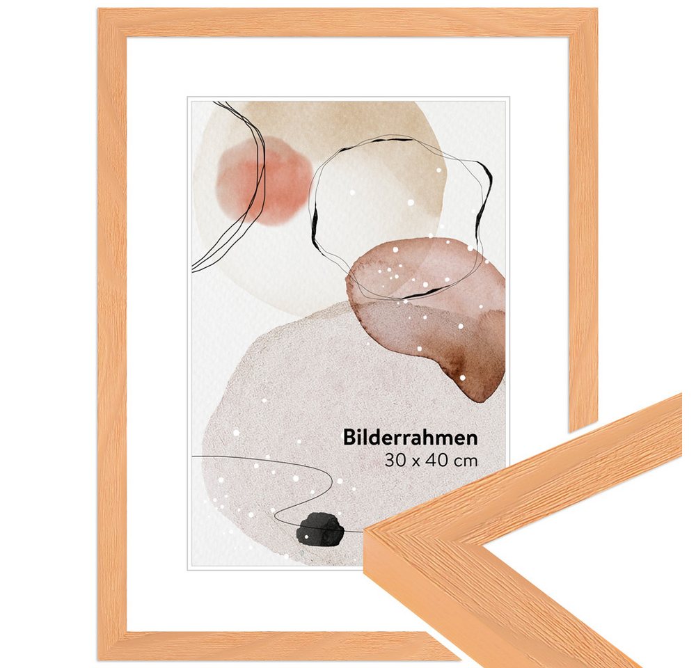 WANDStyle Bilderrahmen H300, Apricot, aus Massivholz im Stil Modern WANDStyle Bilderrahmen H300, Apricot, aus Massivholz im Stil Modern von WANDStyle