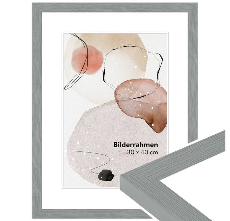 WANDStyle Bilderrahmen H300, Hellgrau, aus Massivholz im Stil Modern WANDStyle Bilderrahmen H300, Hellgrau, aus Massivholz im Stil Modern von WANDStyle