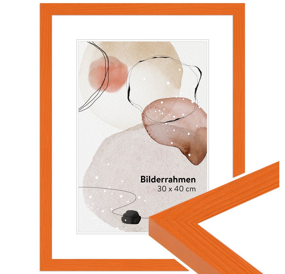 WANDStyle Bilderrahmen H300, Orange, aus Massivholz im Stil Modern WANDStyle Bilderrahmen H300, Orange, aus Massivholz im Stil Modern von WANDStyle