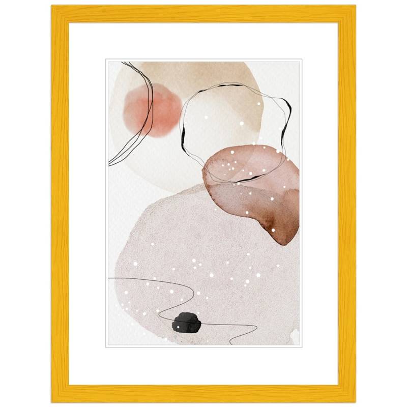 WANDStyle Bilderrahmen H300 aus Massivholz in Gelb 13 x 18 cm im Stil Modern von WANDStyle