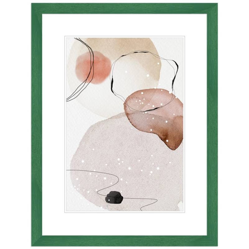 WANDStyle Bilderrahmen H300 aus Massivholz in Grün 24 x 30 cm im Stil Modern von WANDStyle