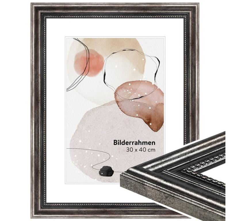 WANDStyle Bilderrahmen H450, Metall-Optik, aus Massivholz im Antik Stil WANDStyle Bilderrahmen H450, Metall-Optik, aus Massivholz im Antik Stil von WANDStyle