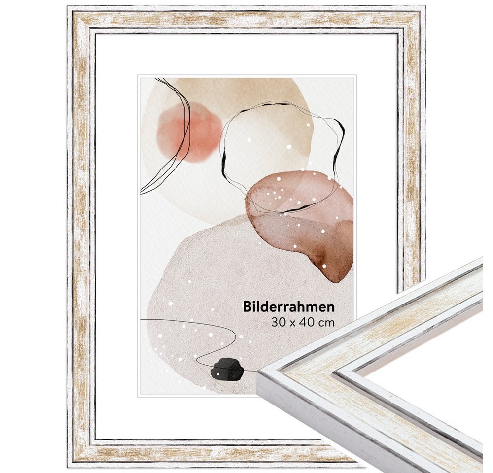 WANDStyle Bilderrahmen H460, Gold, aus Massivholz im Stil Vintage WANDStyle Bilderrahmen H460, Gold, aus Massivholz im Stil Vintage von WANDStyle