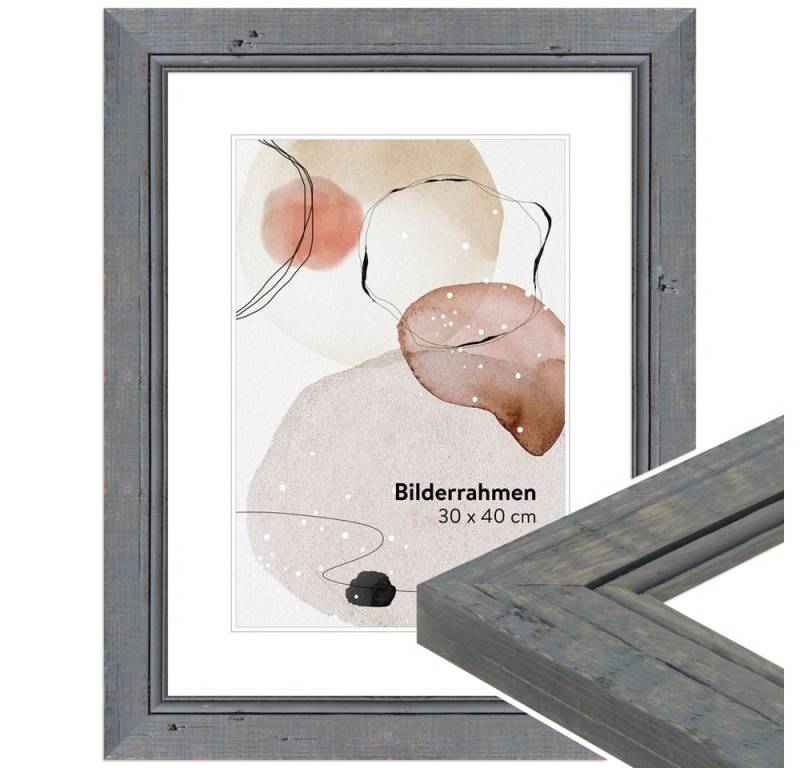 WANDStyle Bilderrahmen H660, Grau, aus Massivholz im Vintage Stil WANDStyle Bilderrahmen H660, Grau, aus Massivholz im Vintage Stil von WANDStyle