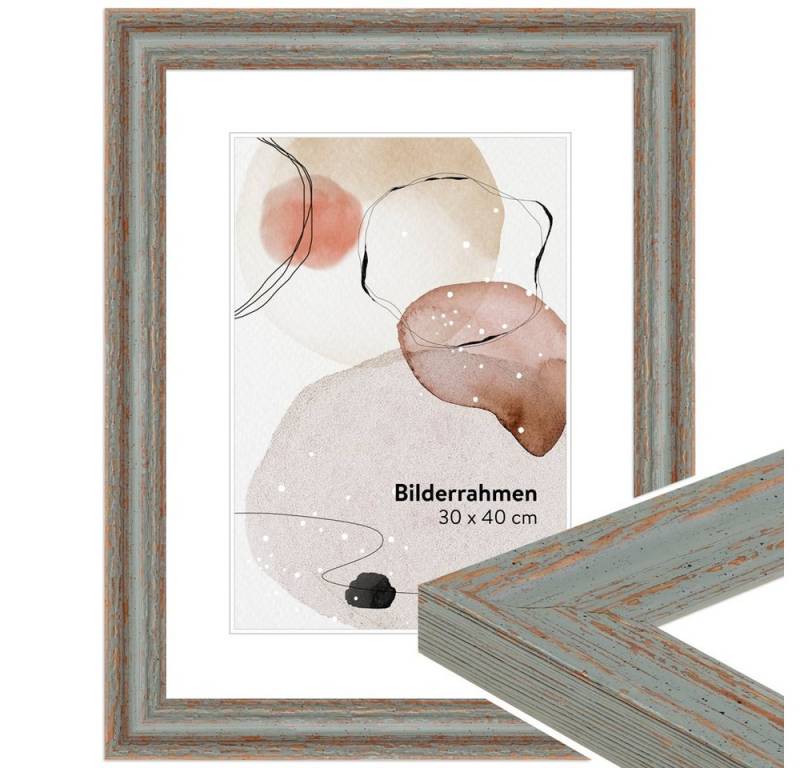 WANDStyle Bilderrahmen H740, Grau, aus Massivholz im Shabby Chic Stil WANDStyle Bilderrahmen H740, Grau, aus Massivholz im Shabby Chic Stil von WANDStyle