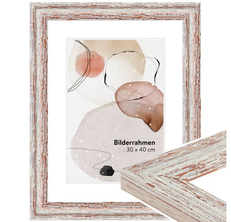 WANDStyle Bilderrahmen H740, Weiß, aus Massivholz im Shabby Chic Stil WANDStyle Bilderrahmen H740, Weiß, aus Massivholz im Shabby Chic Stil von WANDStyle