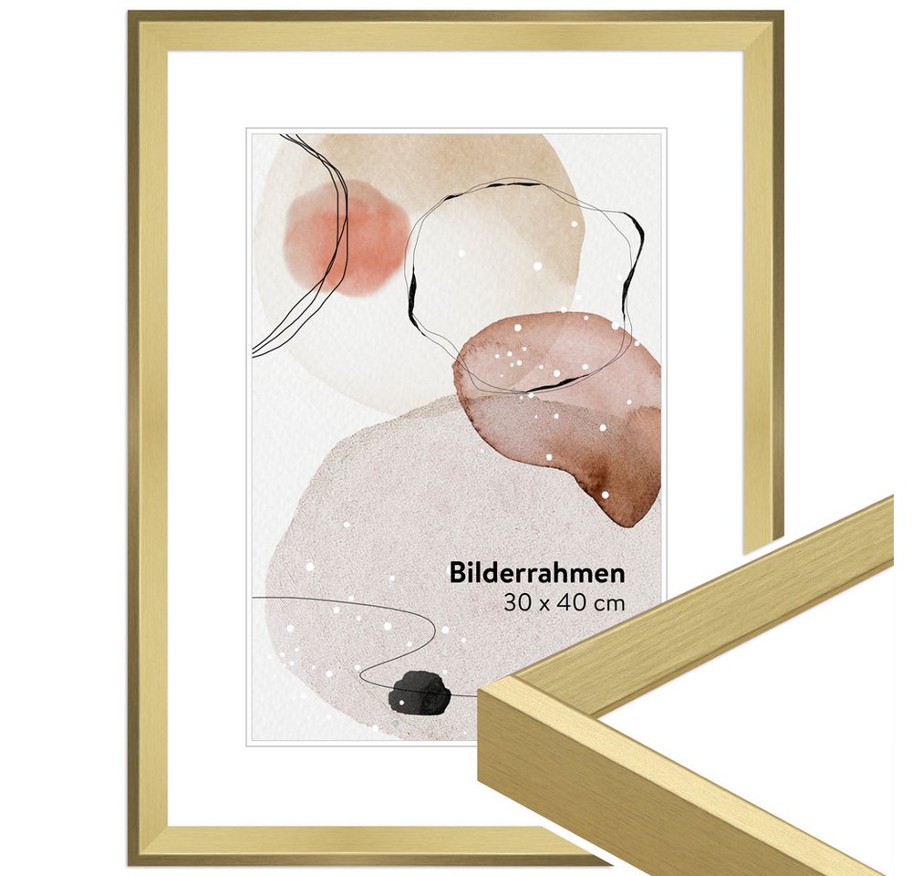 WANDStyle Bilderrahmen H790, Gold, aus Massivholz im Vintage Stil WANDStyle Bilderrahmen H790, Gold, aus Massivholz im Vintage Stil von WANDStyle