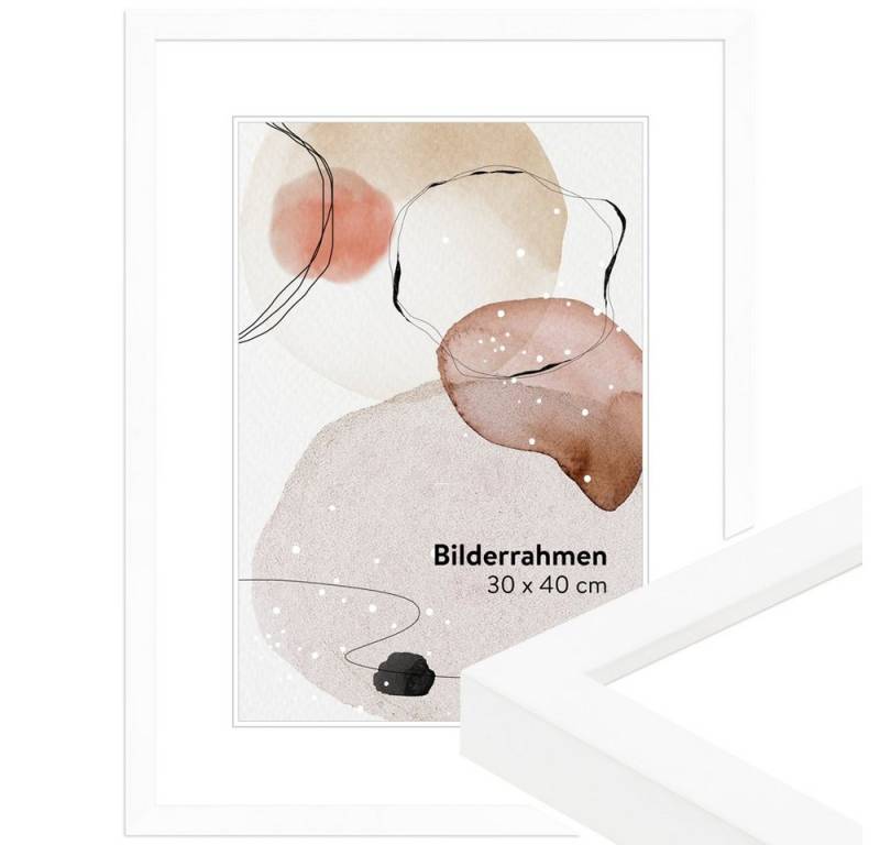 WANDStyle Bilderrahmen H950, Weiß, aus Massivholz im Stil Modern WANDStyle Bilderrahmen H950, Weiß, aus Massivholz im Stil Modern von WANDStyle