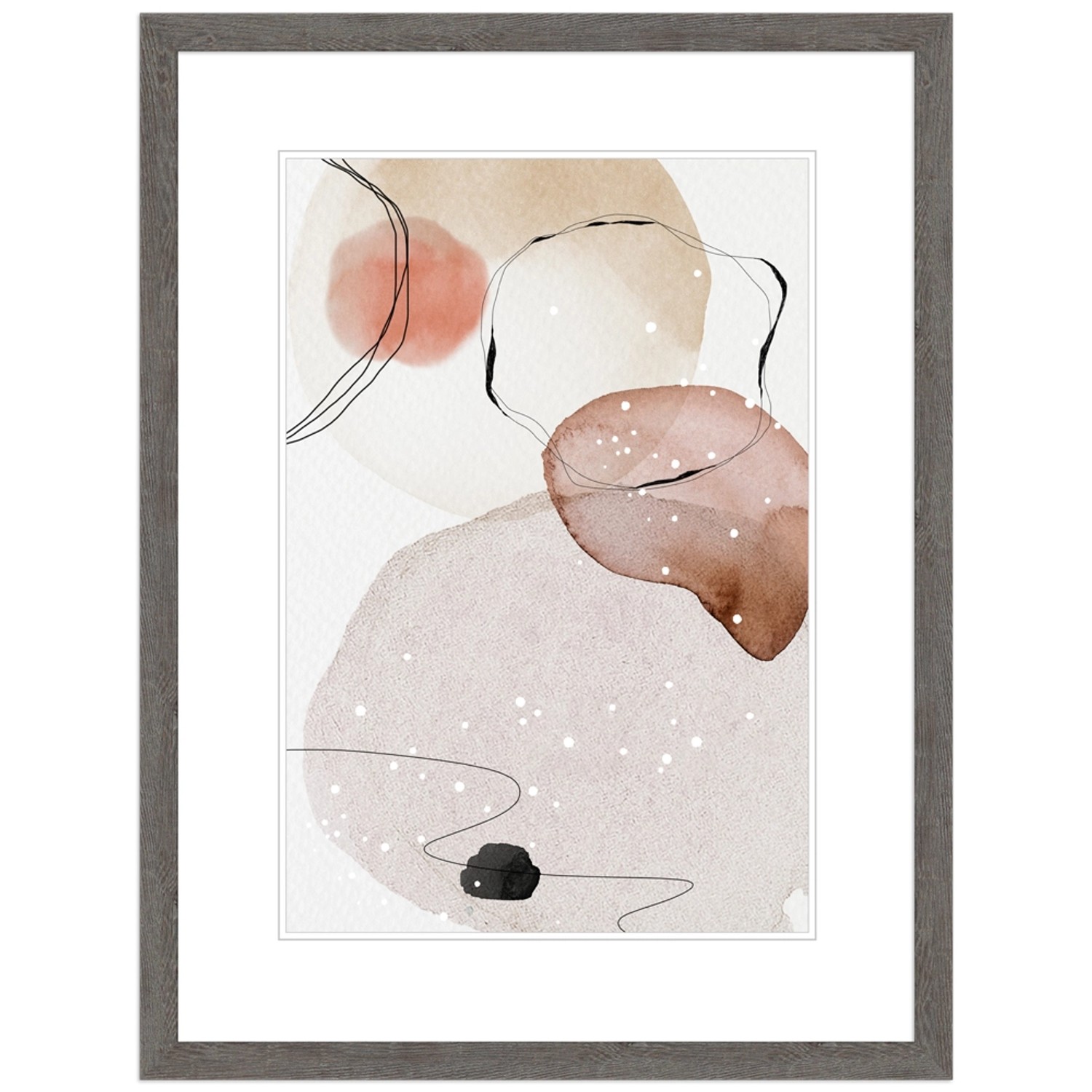 WANDStyle Bilderrahmen H950 aus Massivholz in Graubraun 15 x 15 cm im Stil Modern von WANDStyle