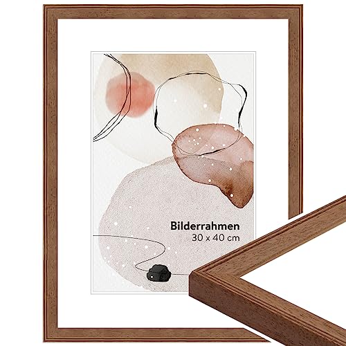 WANDStyle Bilderrahmen 30x40 Eiche, moderner Bilderrahmen Holz, hochwertiger Holzbilderrahmen, Posterrahmen zum Aufhängen, Rahmen 40x30 cm, Fotorahmen H320 - Made in Germany WANDStyle Bilderrahmen 30x40 Eiche, moderner Bilderrahmen Holz, hochwertiger Holzbilderrahmen, Posterrahmen zum Aufhängen, Rahmen 40x30 cm, Fotorahmen H320 - Made in Germany von WANDStyle