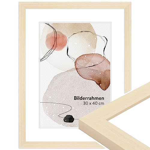 WANDStyle Bilderrahmen Natur 24x30 cm aus Holz im Stil Modern zum Aufhängen, Fotorahmen Made in Germany - H430 WANDStyle Bilderrahmen Natur 24x30 cm aus Holz im Stil Modern zum Aufhängen, Fotorahmen Made in Germany - H430 von WANDStyle