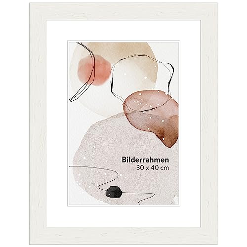 WANDStyle Bilderrahmen 24x30 Weiß, Landhausstil Bilderrahmen Holz, hochwertiger Holzbilderrahmen, Posterrahmen zum Aufhängen, Rahmen 30x24 cm, Fotorahmen H750 - Made in Germany WANDStyle Bilderrahmen 24x30 Weiß, Landhausstil Bilderrahmen Holz, hochwertiger Holzbilderrahmen, Posterrahmen zum Aufhängen, Rahmen 30x24 cm, Fotorahmen H750 - Made in Germany von WANDStyle