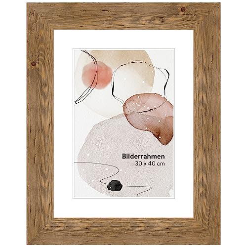 WANDStyle Bilderrahmen 30x45 Eiche, Landhausstil Bilderrahmen Holz, hochwertiger Holzbilderrahmen, Posterrahmen zum Aufhängen, Rahmen 45x30 cm, Fotorahmen H780 - Made in Germany WANDStyle Bilderrahmen 30x45 Eiche, Landhausstil Bilderrahmen Holz, hochwertiger Holzbilderrahmen, Posterrahmen zum Aufhängen, Rahmen 45x30 cm, Fotorahmen H780 - Made in Germany von WANDStyle