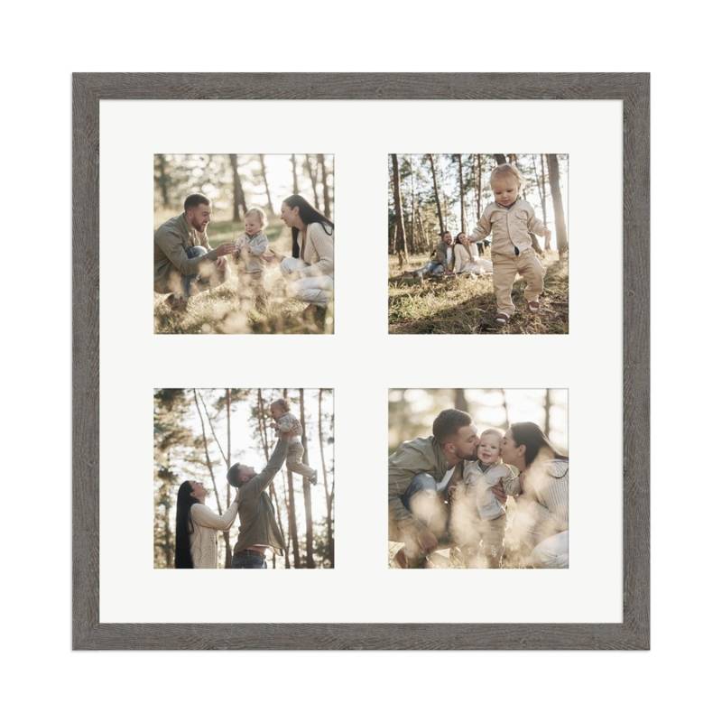 WANDStyle Galerierahmen G950 in Graubraun 30 x 30 cm für 4 Bilder im Format 10 x 10 cm von WANDStyle