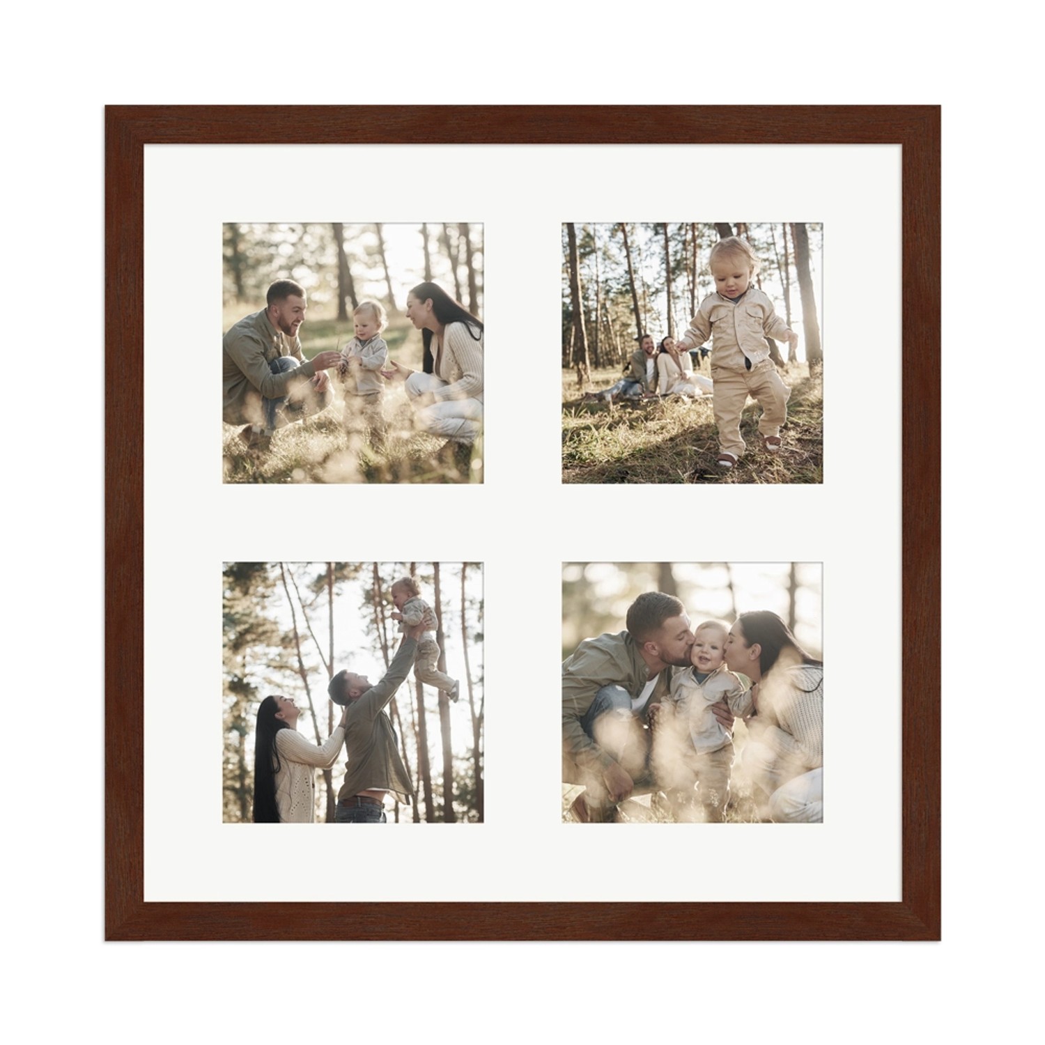 WANDStyle Galerierahmen G950 in Nussbaum 30 x 30 cm für 4 Bilder im Format 10 x 10 cm WANDStyle Galerierahmen G950 in Nussbaum 30 x 30 cm für 4 Bilder im Format 10 x 10 cm von WANDStyle