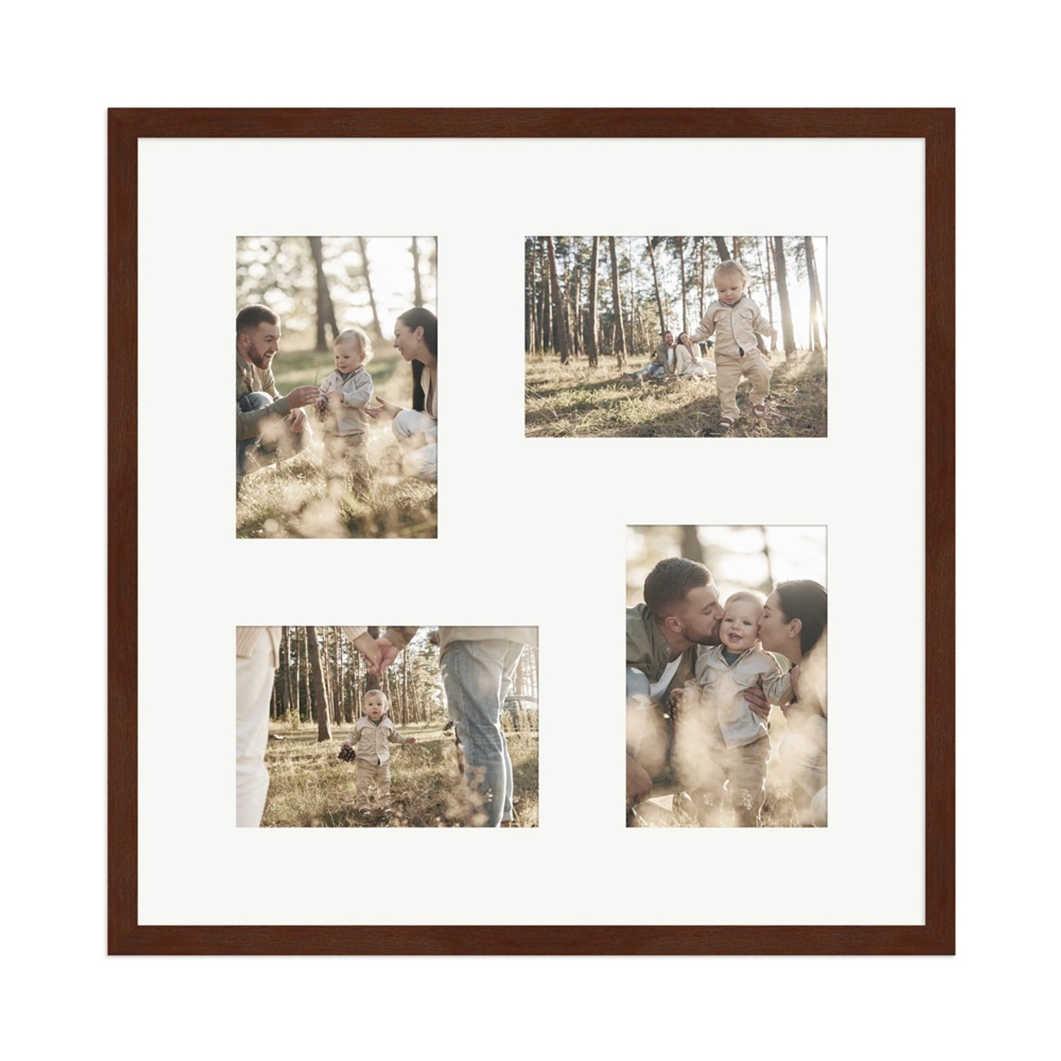 WANDStyle Galerierahmen G950 in Nussbaum 40 x 40 cm für 4 Bilder im Format 10 x 15 cm WANDStyle Galerierahmen G950 in Nussbaum 40 x 40 cm für 4 Bilder im Format 10 x 15 cm von WANDStyle