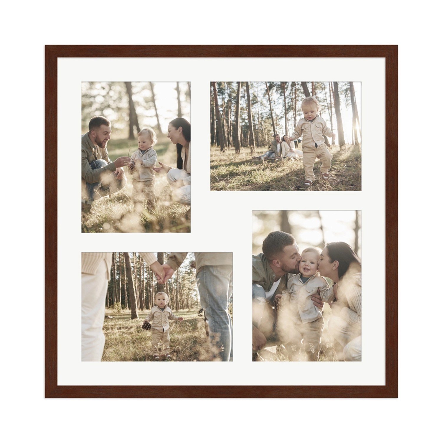 WANDStyle Galerierahmen G950 in Nussbaum 40 x 40 cm für 4 Bilder im Format 13 x 18 cm WANDStyle Galerierahmen G950 in Nussbaum 40 x 40 cm für 4 Bilder im Format 13 x 18 cm von WANDStyle