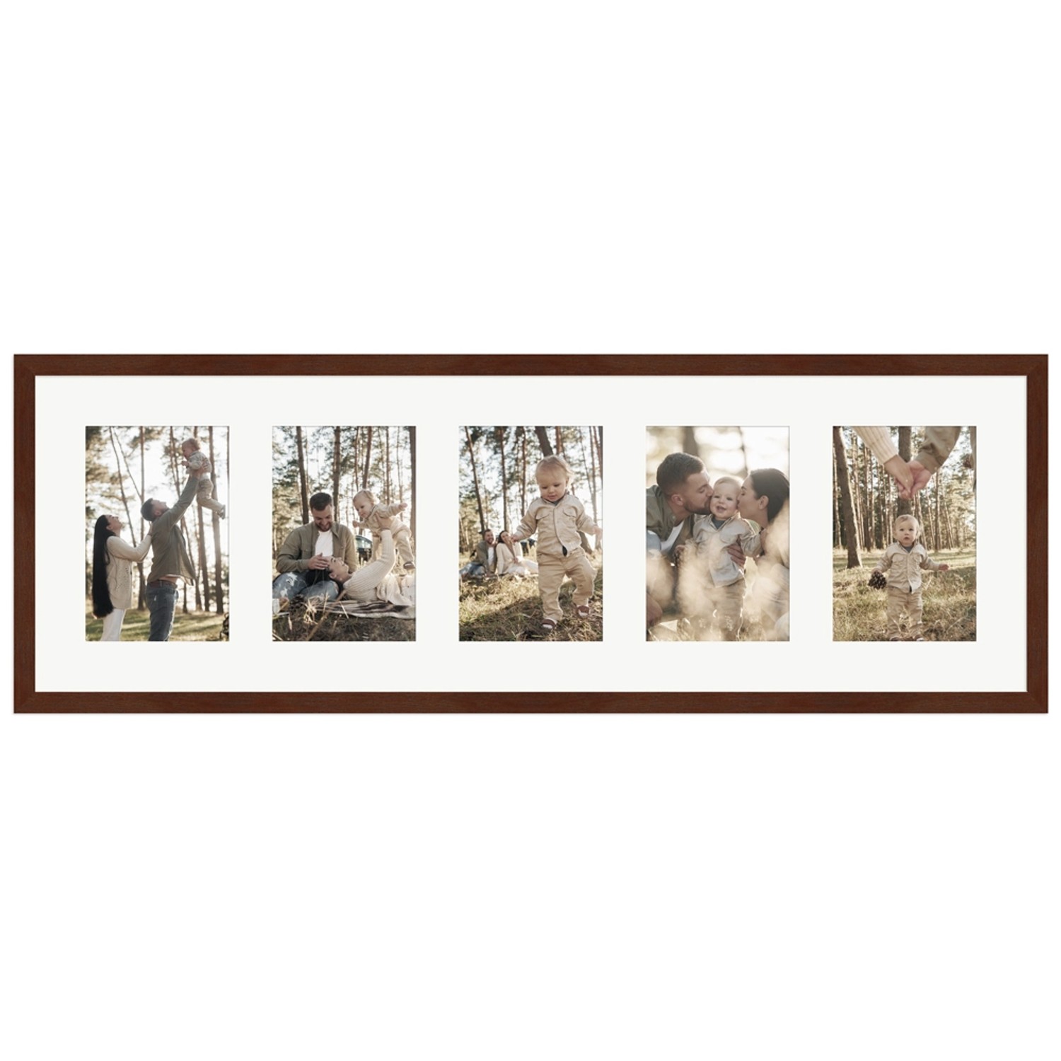 WANDStyle Galerierahmen G950 in Nussbaum-Optik 23 x 70 cm für 5 Bilder im Format 10 x 15 cm WANDStyle Galerierahmen G950 in Nussbaum-Optik 23 x 70 cm für 5 Bilder im Format 10 x 15 cm von WANDStyle