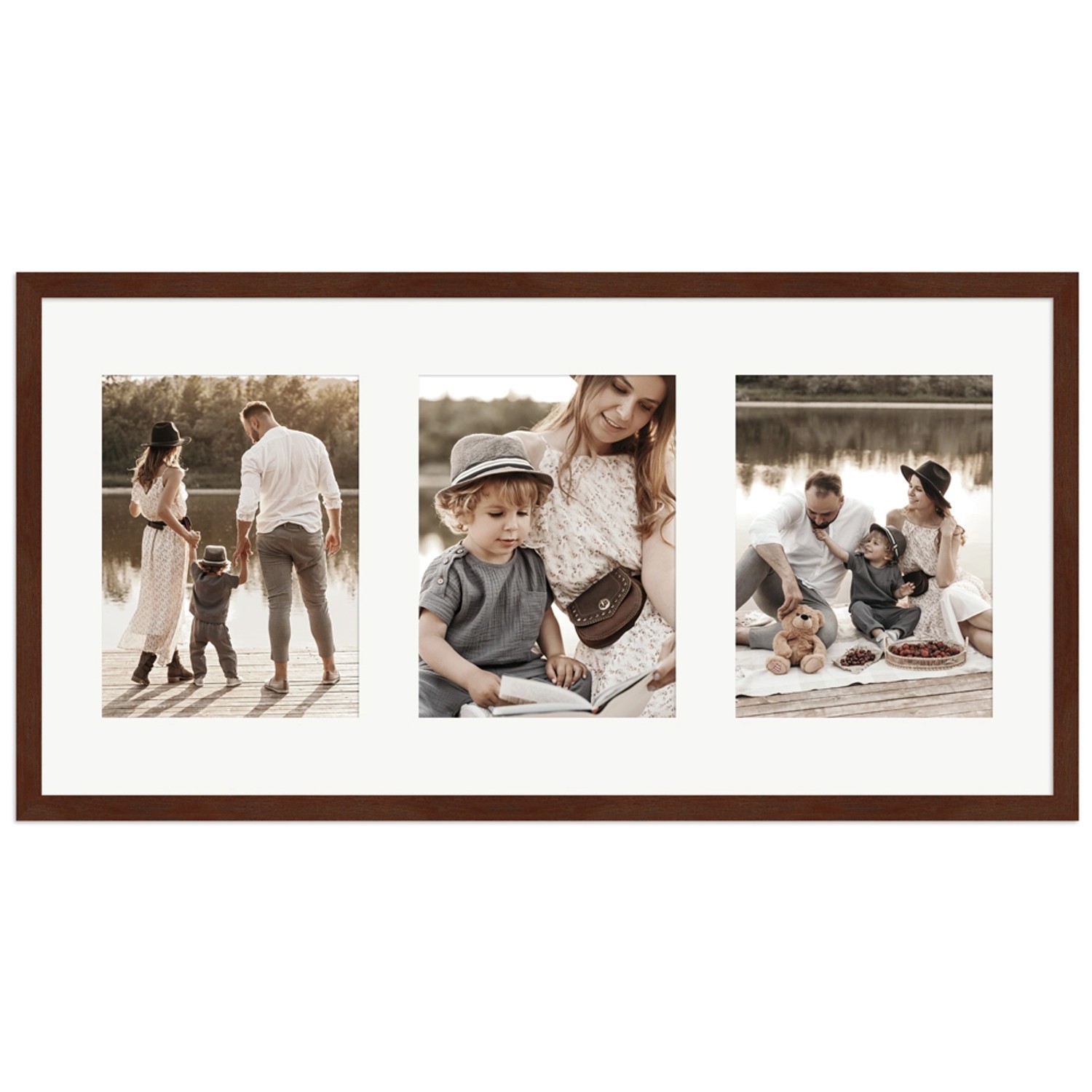 WANDStyle Galerierahmen G950 in Nussbaum-Optik 30 x 60 cm für 3 Bilder im Format 15 x 20 cm WANDStyle Galerierahmen G950 in Nussbaum-Optik 30 x 60 cm für 3 Bilder im Format 15 x 20 cm von WANDStyle
