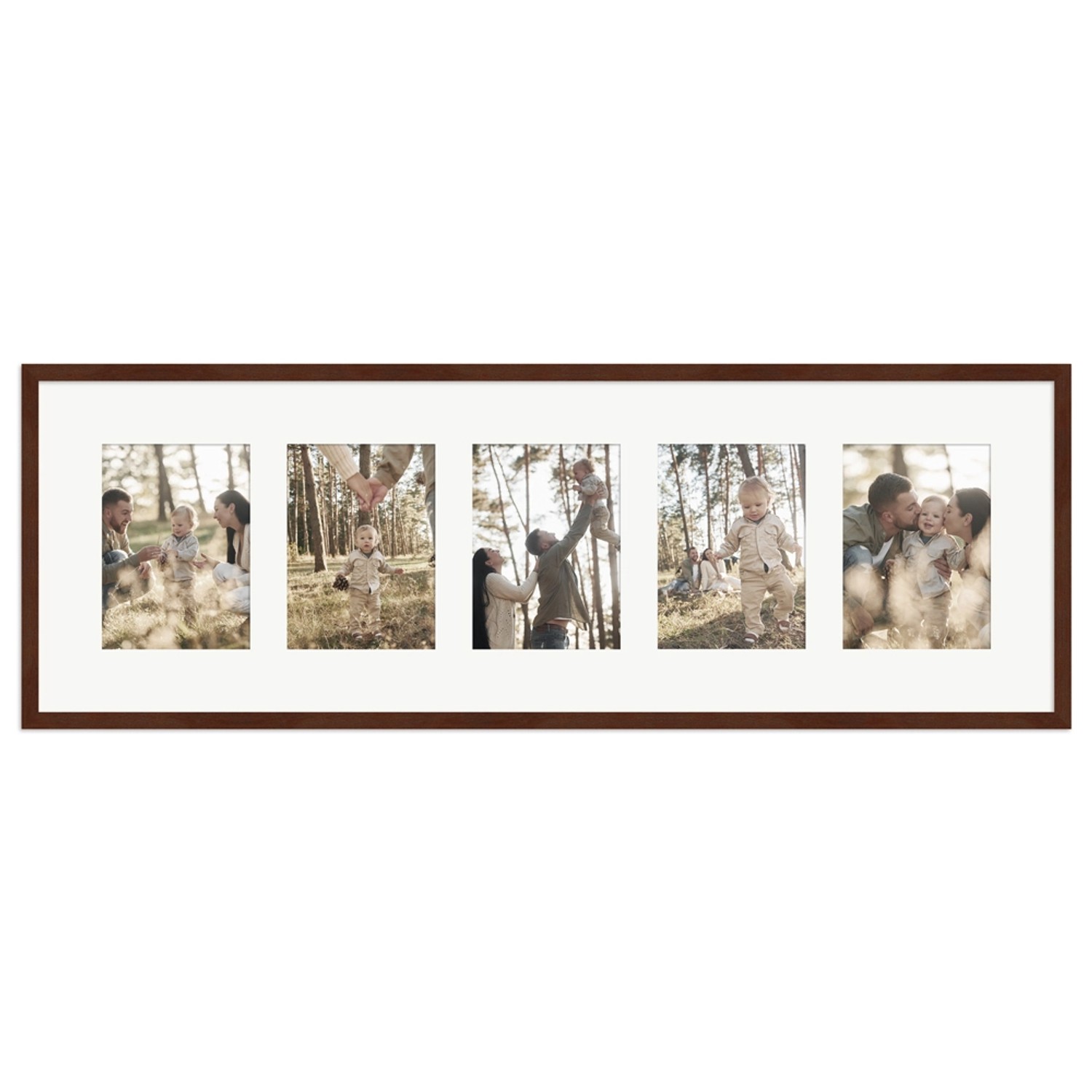 WANDStyle Galerierahmen G950 in Nussbaum-Optik 30 x 90 cm für 5 Bilder im Format 13 x 18 cm WANDStyle Galerierahmen G950 in Nussbaum-Optik 30 x 90 cm für 5 Bilder im Format 13 x 18 cm von WANDStyle