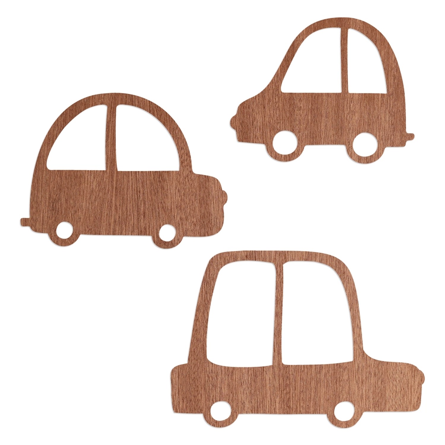 WANDStyle Wanddeko aus Holz Autos 3-teilig 24,3 x 17 cm in der Farbe Mahagoni Furnier WANDStyle Wanddeko aus Holz Autos 3-teilig 24,3 x 17 cm in der Farbe Mahagoni Furnier von WANDStyle