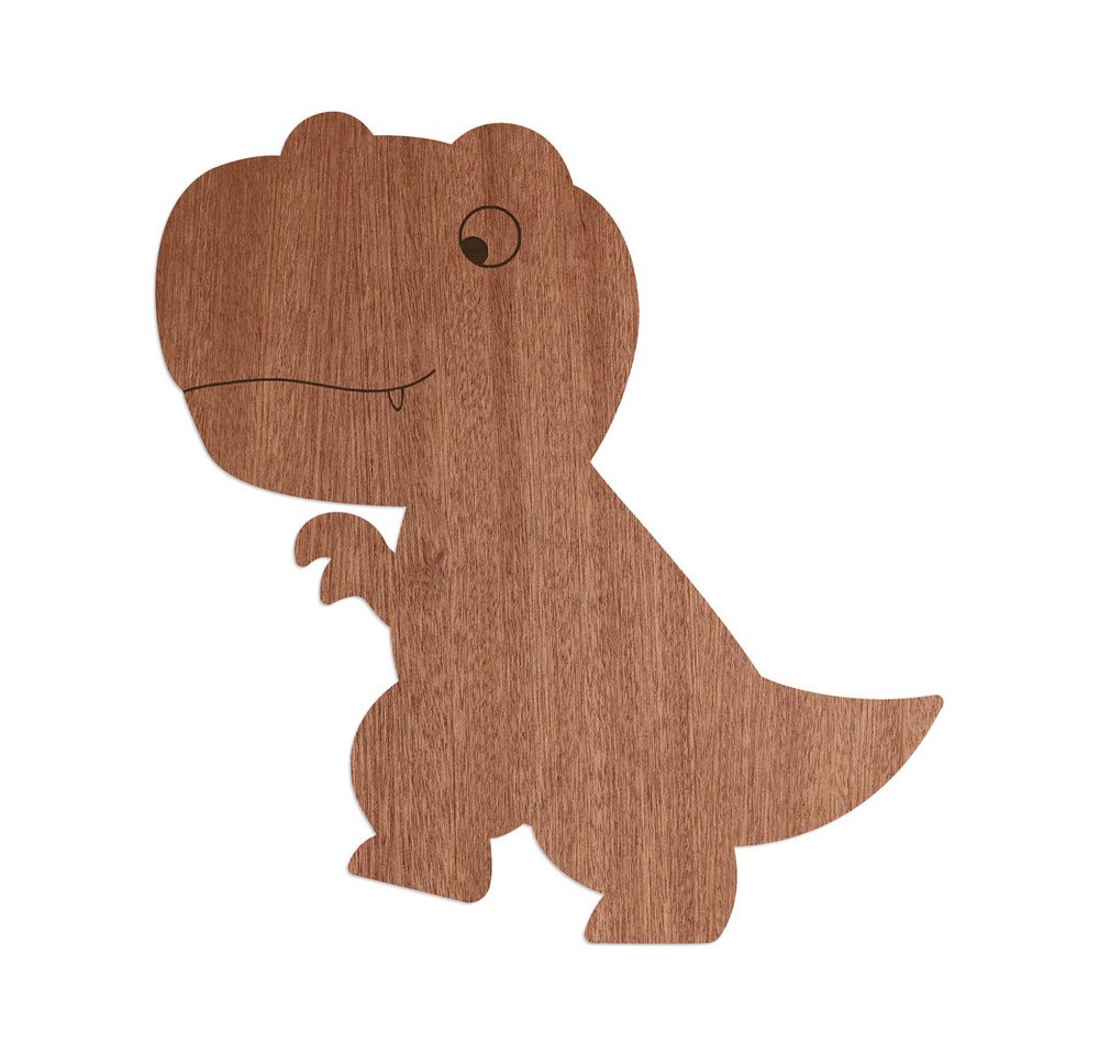 WANDStyle Wanddekoobjekt Dino T-Rex" aus Holz, Mahagoni-Furnier" von WANDStyle