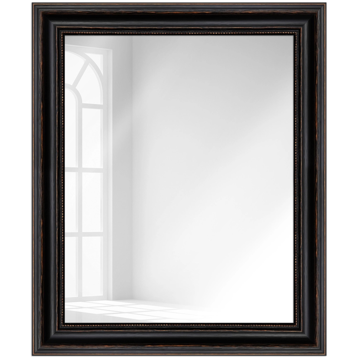 WANDStyle Wandspiegel H550 aus Massivholz in Schwarz 50 x 60 cm im Stil Antik WANDStyle Wandspiegel H550 aus Massivholz in Schwarz 50 x 60 cm im Stil Antik von WANDStyle