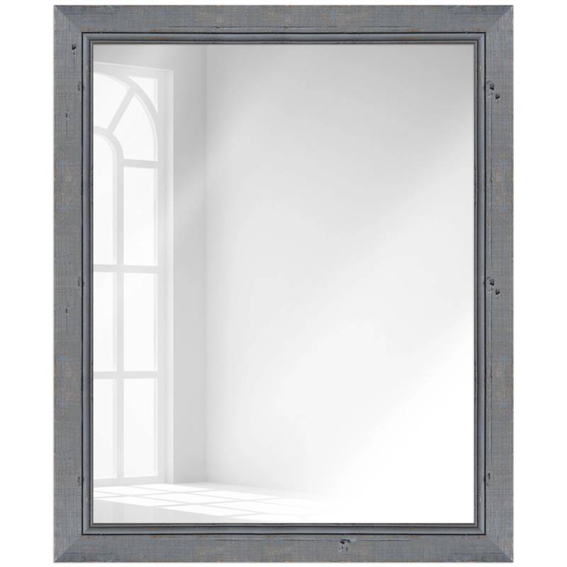 WANDStyle Wandspiegel H660 aus Massivholz in Grau 47 x 67 cm im Stil Landhaus WANDStyle Wandspiegel H660 aus Massivholz in Grau 47 x 67 cm im Stil Landhaus von WANDStyle