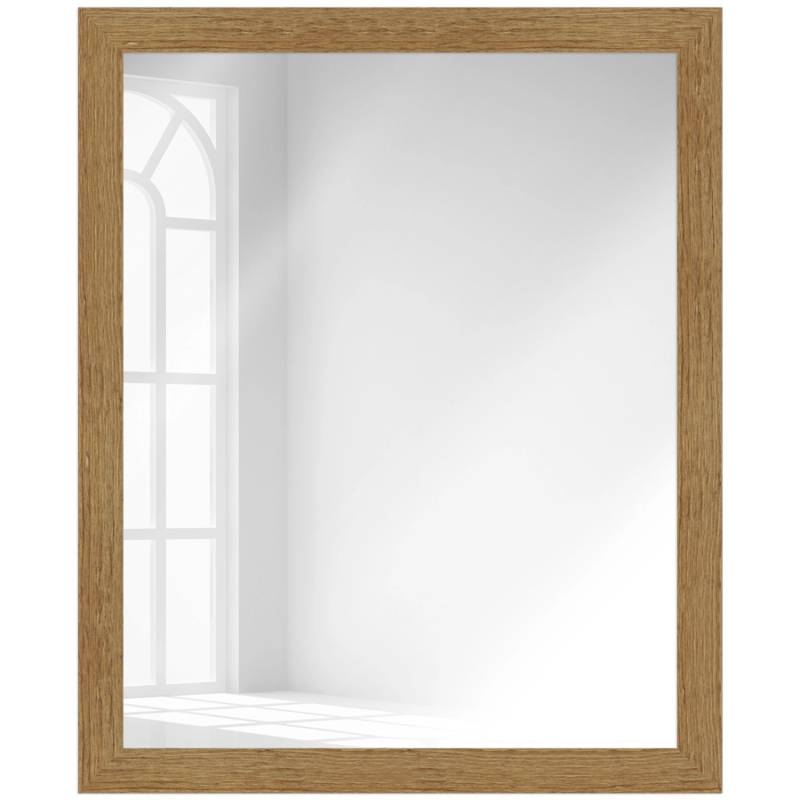 WANDStyle Wandspiegel H750 aus Massivholz in Eiche-Optik 45 x 55 cm im Stil Landhaus von WANDStyle