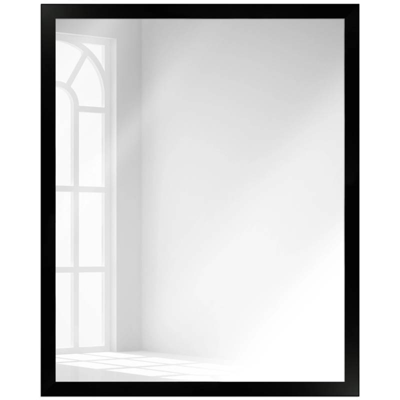 WANDStyle Wandspiegel H960 aus Massivholz in Schwarz 33 x 93 cm im Stil Modern von WANDStyle