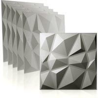 Waneell - 3D Wandpaneele Diamond Design-12 Stück 50cm X Wandplatten | 3Qm Hochwertige Pvc Paneele Ideal Für Die Gaming Wand von WANEELL