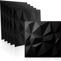 Waneell - 3D Wandpaneele Diamond Design-12 Stück 50cm X Wandplatten | 3Qm Hochwertige Pvc Paneele Ideal Für Die Gaming Wand von WANEELL