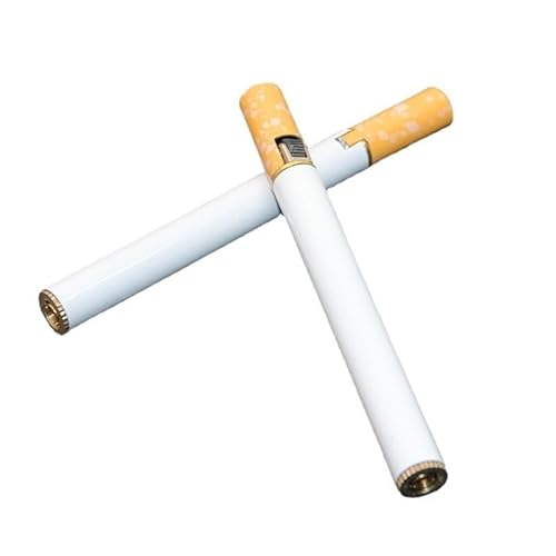 Mini-Feuerzeug for Mitnehmen ins Zigarettenetui, winddichtes Butan-Feuerzeug aus Metall mit Einstellbarer weicher Flamme, Cooles Zigarettenanzünder-Ornament in Form eines Schleifrads,(2pc) von WANFANK